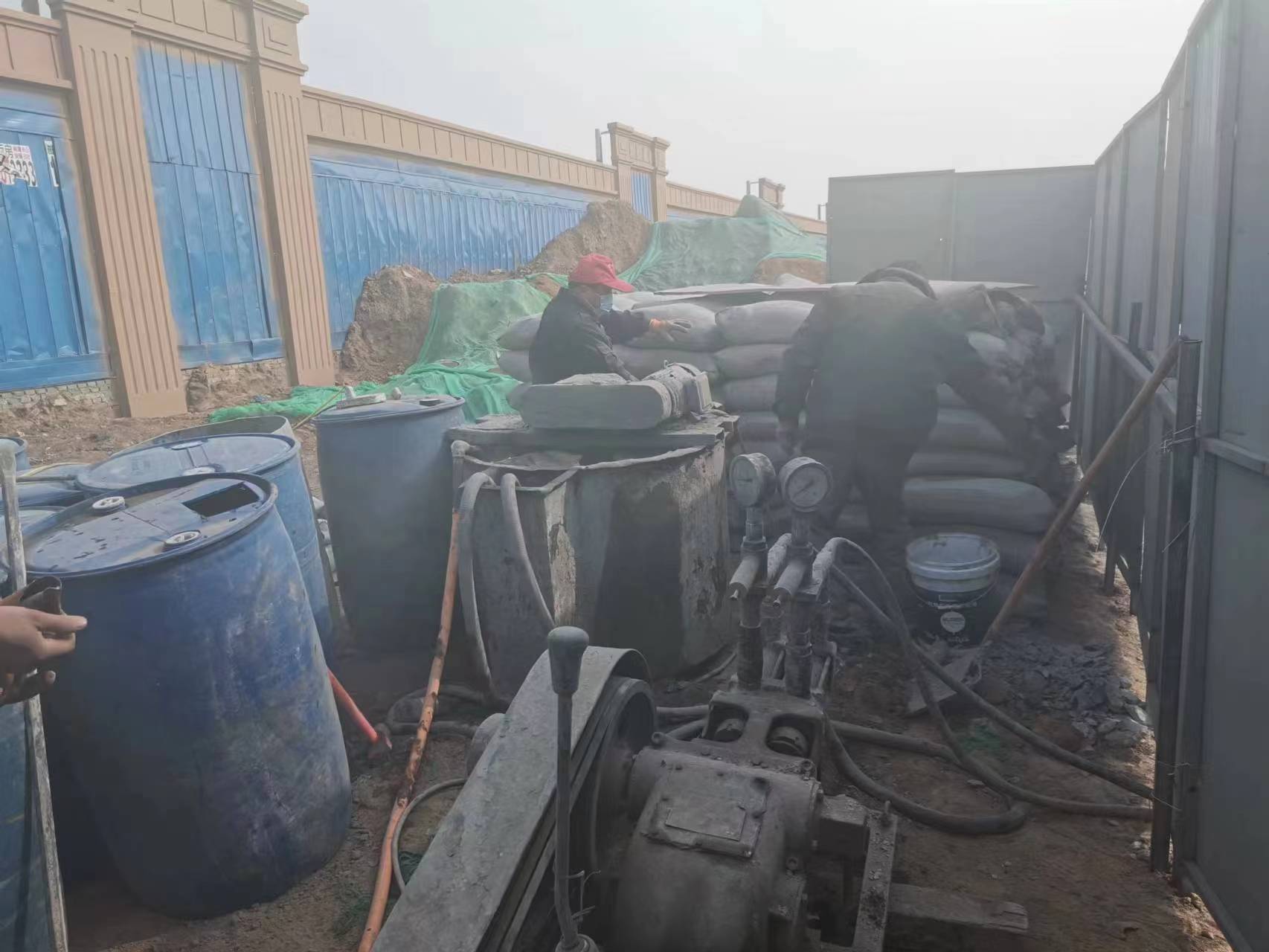 新余地基沉降注浆加固